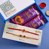 Pearl N Designer Rakhi with Chocolates