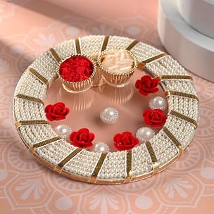 Pearl N Rose Bhai Dooj Pooja Thali Gifts