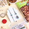 Pearl Ornate Bhai Bhabhi Rakhi Set With Nuts