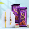 Pearl Peacock Bhai Bhabhi Rakhi N Choco Bars