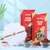 Pearls N Stone Rakhi With Gourmet Treats