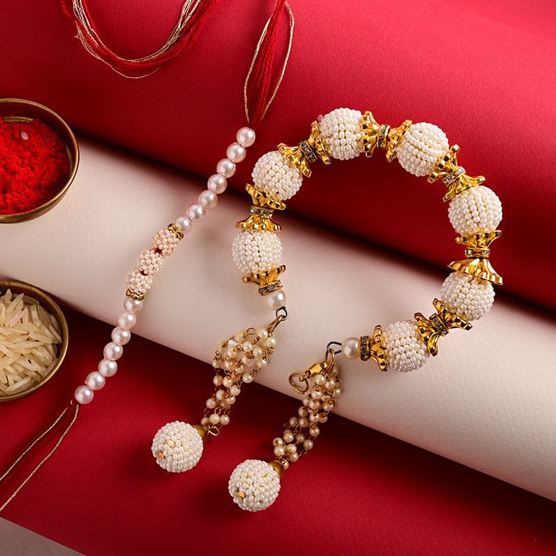 Send Lumba Rakhi For Bhaiya bhabhi Online in India