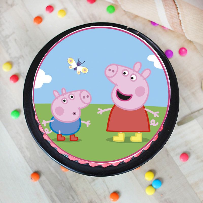 Peppa Family Poster Birthday Cake For Kids