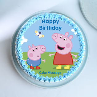 Peppa Family Poster B'Day Cake