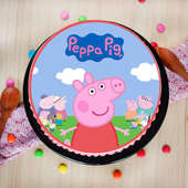 Peppa Is Super Poster Cake