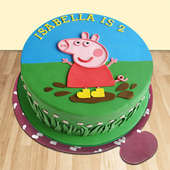 Peppa Pig Cartoon Design Cake