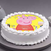 Peppa Pig Poster Cake
