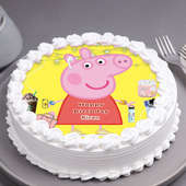 Peppa Pig Poster Cake - Best for 1st Birthday