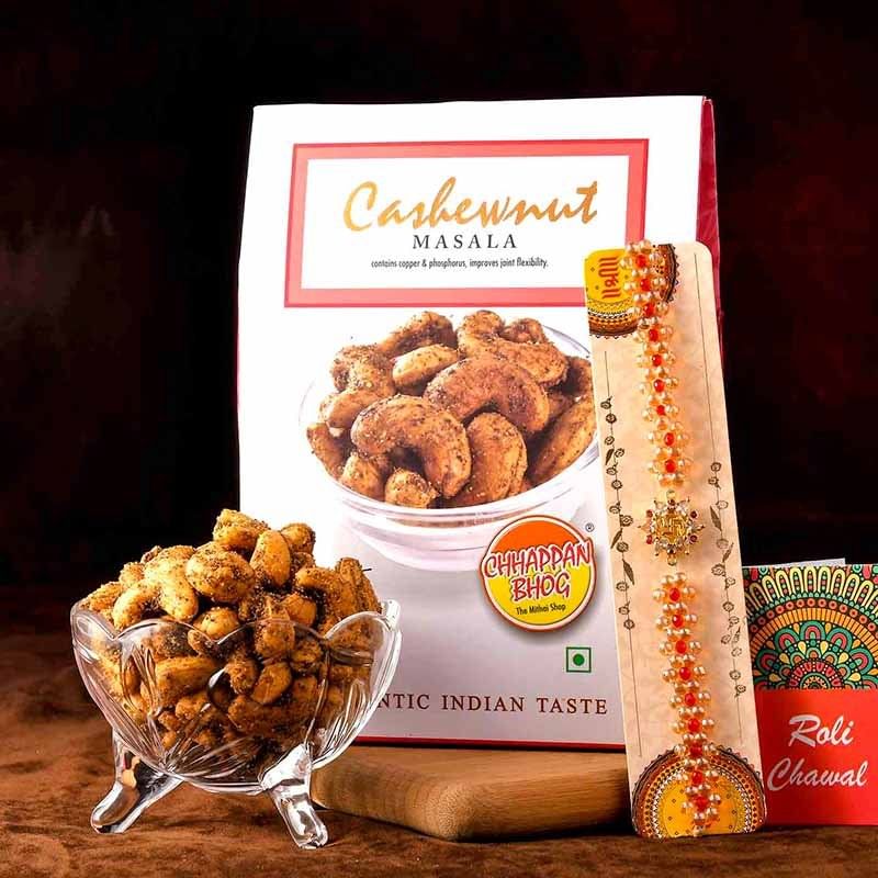 Peppery Cashews N Rakhi Combo