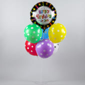 Peppy Birthday Balloon Bouquet