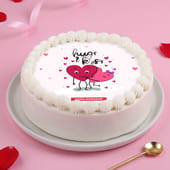Hugs N Kisses Heart Accents Cake