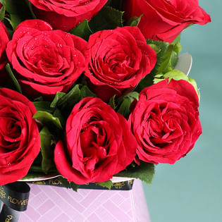 Perfect Red Roses In Amazing Mom Box