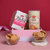 Snacks hamper with butter Almond cookies, Mathis