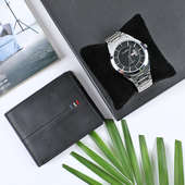 Watch N Wallet Combo - Birthday Gifts For Husband