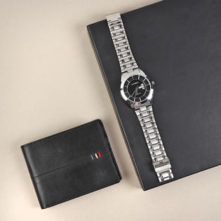 Top View of Watch N Wallet Combo 