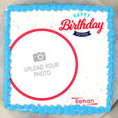 Birthday Theme Cake - Top View