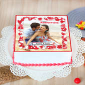 Wedding Anniversary Picture Cake