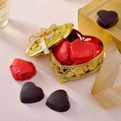Perfume N Golden Chocolate Box For Valentine Day