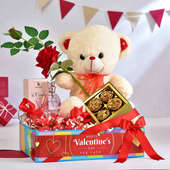 Perfume Teddy N Roses Valentine Hamper