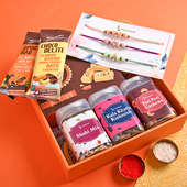 Buy Set of 3 Rakhi Online With Chocolates, Dry Fruits, Sweets Combo For Brother