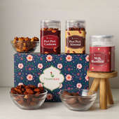 Peri Choco Nuts N Candle Holder - Best Diwali Gift For Wife
