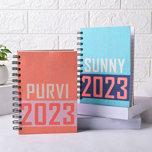 Personalised 2023 Diary Duo