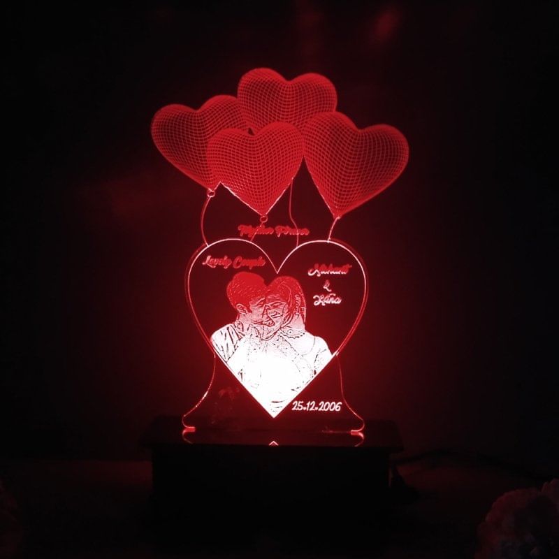 Personalised Acrylic LED Lamp