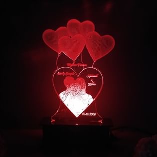 Personalised Acrylic LED Lamp