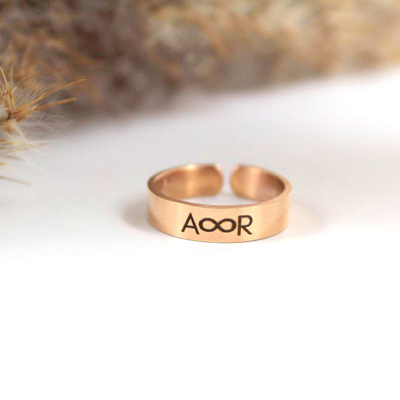 Personalised Adjustable Ring