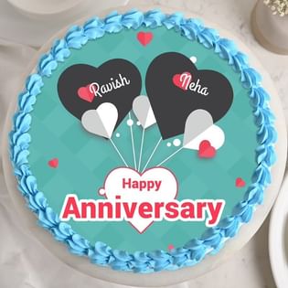 Personalised Anniversary Cake