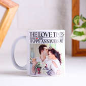 Personalised Anniversary Love Times Mug