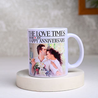 Personalised Anniversary Love Times Mug