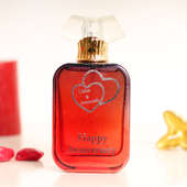 Customize Perfume Gift for Annviersary with 2 Hearts Engraved on Bottle