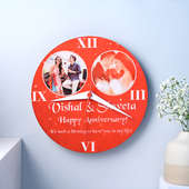 Wall Clock - Personalised Anniversary Gift