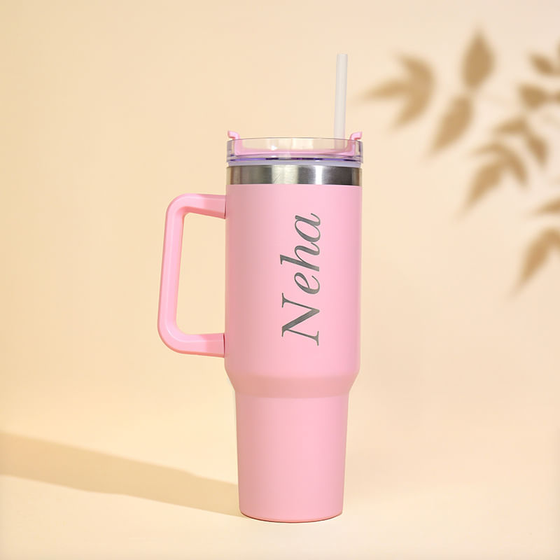 Personalised Baby Pink Tumbler