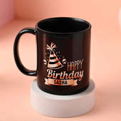 Cherished Black Birthday Mug: Best Birthday Gift 