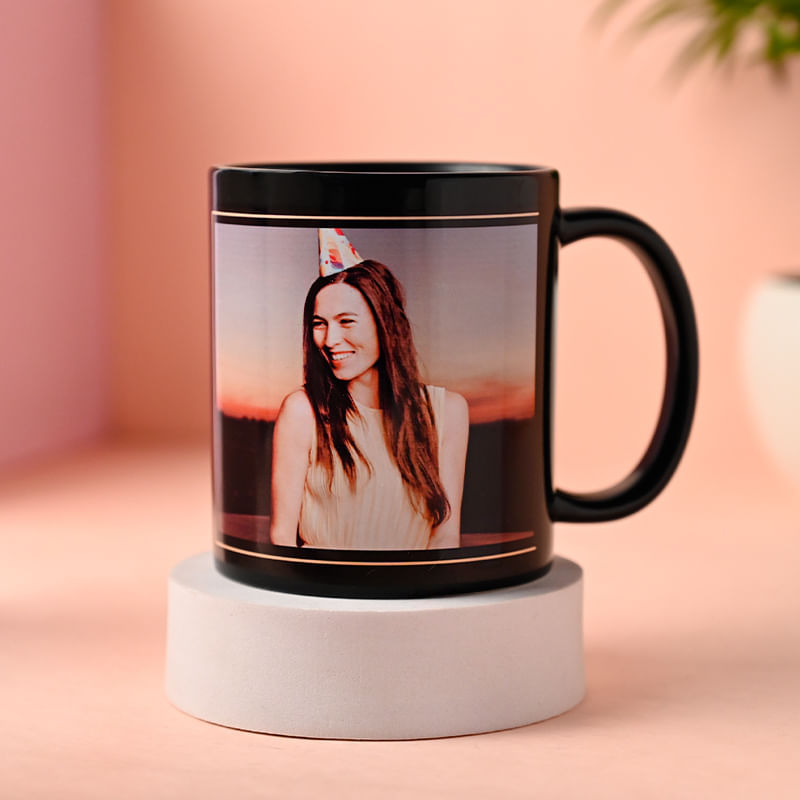 Cherished Black Birthday Mug: Best Birthday Gift 