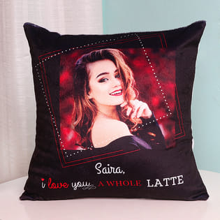 Personalised Photo Cushion for Girlfriend
