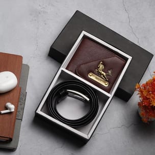 Personalised Belt And Wallet Combo For Brother Personalised Belt And Wallet Combo For Brother