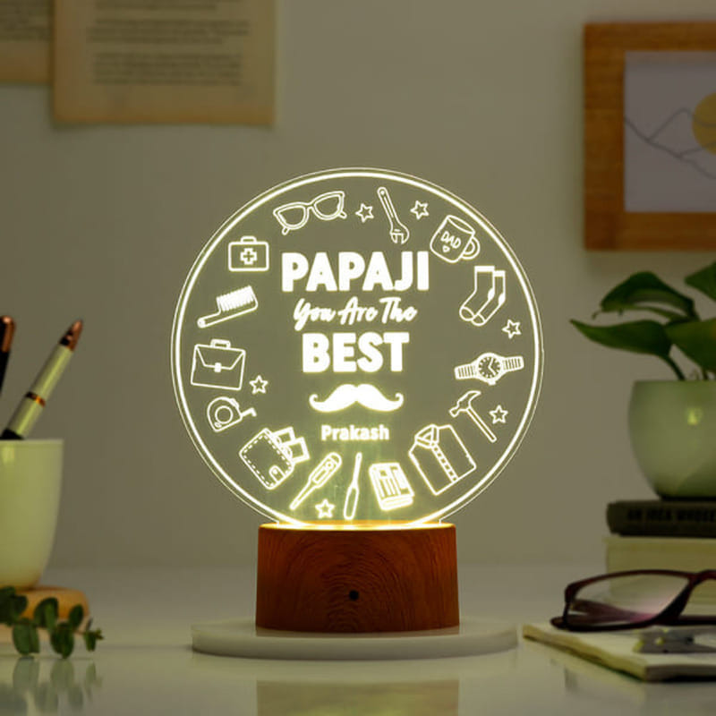 Personalised Best Papaji Led Lamp
