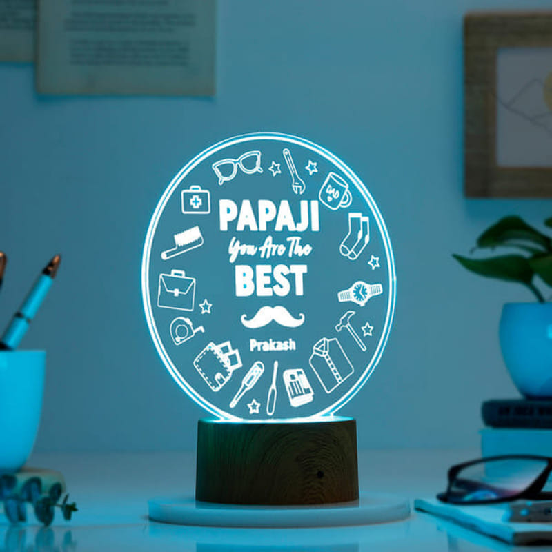 Personalised Best Papaji Led Lamp