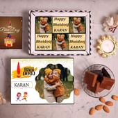 Personalised Bhai Dooj Six Piece Choco Box
