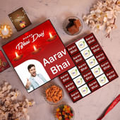 Personalised Bhai Dooj Twenty Five Piece Choco Box