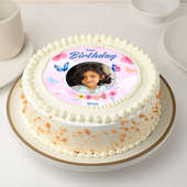 Personalised Birthday Butterscotch Cake