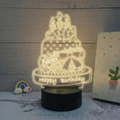 Personalised Birthday Cake Led Lamp
