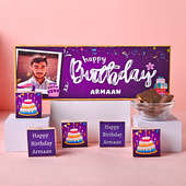Personalised Birthday Chocolate Box, Customised Chocolate Bar