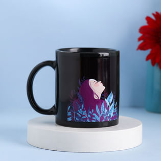 Personalised Black Coffee Mug