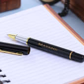 Personalised Black Pen