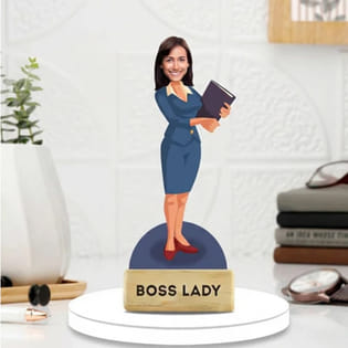 Personalised Boss Lady Caricature