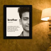 Personalised Brother Definition Frame